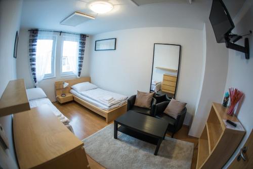 Letto o letti in una camera di Penzion ROSE Břeclav
