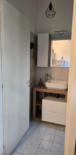 Dapur atau dapur kecil di Stromboli Apartment