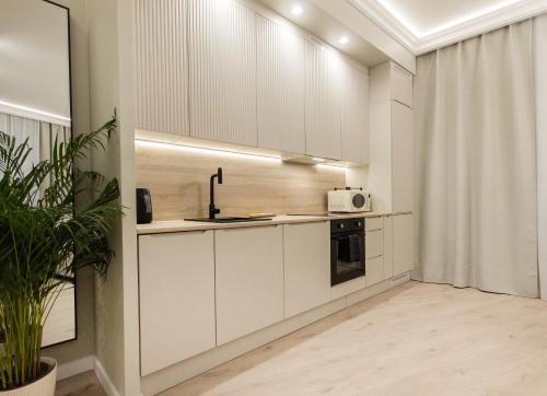 Køkken eller tekøkken på Luxury Apartment Kościuszki 9 - Apartament Vellore