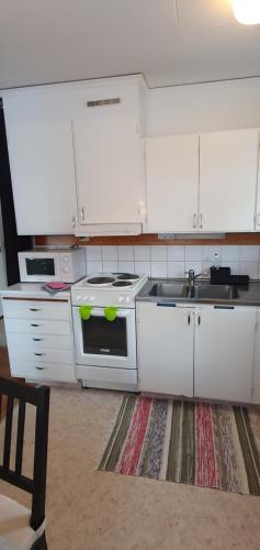Ferienstuga Lappland Kristinebergにあるキッチンまたは簡易キッチン