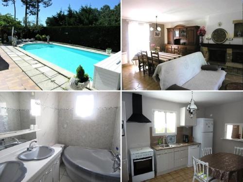 Résidence 03210-lacanau Ocean - Maison indépendante, 3 chambres, 6 personnes, piscine privée à Lacanau océan MAE-1081