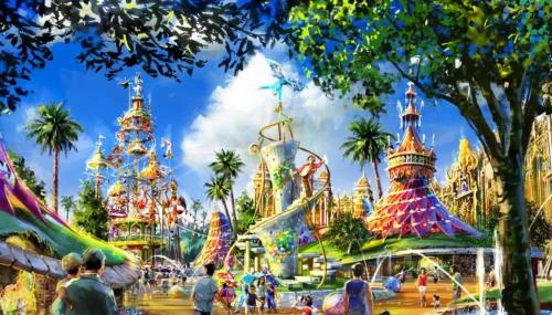a large amusement park with a roller coaster at 2BD Grand Luxxe Villa Nuevo in Nuevo Vallarta 