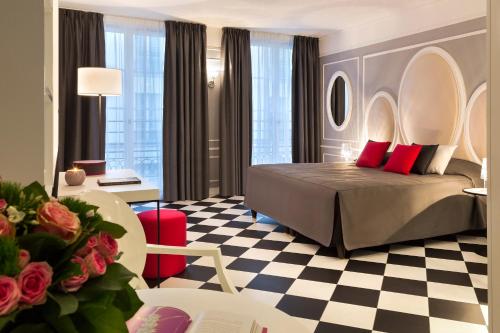 Гостиная зона в Citadines Opéra Paris