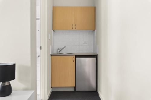 Dapur atau dapur kecil di Spacious 2-Bed Apartment in Heart of Leura