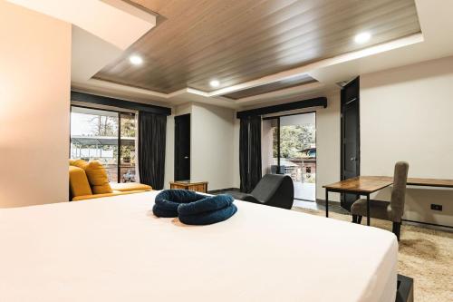 Posezení v ubytování La Granja Boutique Nature Luxury and Relaxation