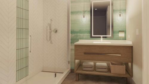 Bilik mandi di Holiday Inn Club Vacations Myrtle Beach Oceanfront