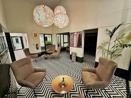 Χώρος καθιστικού στο Vacation Escape - Elegant Barranco Stay near Beach & Art