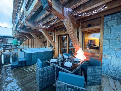 Bel appartement aux Gets avec sauna, jacuzzi et Wi-Fi