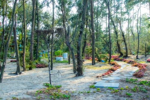 Jardín al aire libre en Hoian Beachfront Homestay