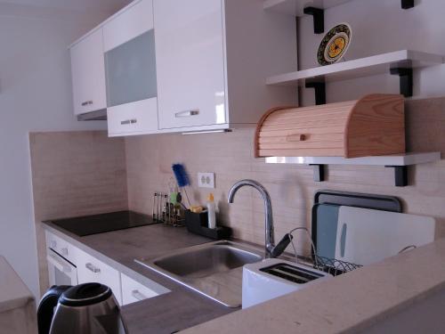 Η κουζίνα ή μικρή κουζίνα στο Heritage Apartments Kyra & Fox in Pitve, Hvar