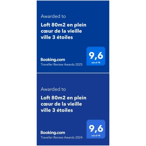 une capture d'écran d'un écran de téléphone portable avec une liste d'objectifs dans l'établissement Loft 80m2 en plein cœur de la vieille ville 3 étoiles, à Toulon