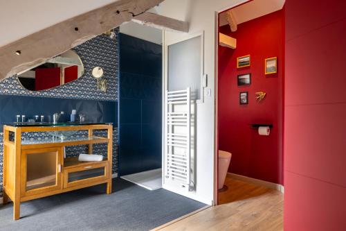 Kuchyň nebo kuchyňský kout v ubytování Agapanthe & Salicorne - Maison d'hôtes, Chambres d'hôtes-