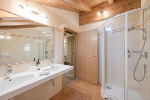 Koupelna v ubytování Pension-Appartement Mitterhofer