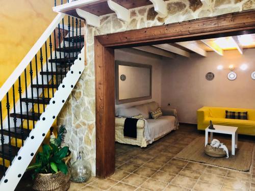 Ένα ή περισσότερα κρεβάτια σε δωμάτιο στο Casa Vitto