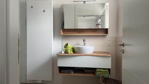 Η κουζίνα ή μικρή κουζίνα στο Stallgeflüster Lodge