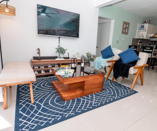 Гостиная зона в Condo Bergantín