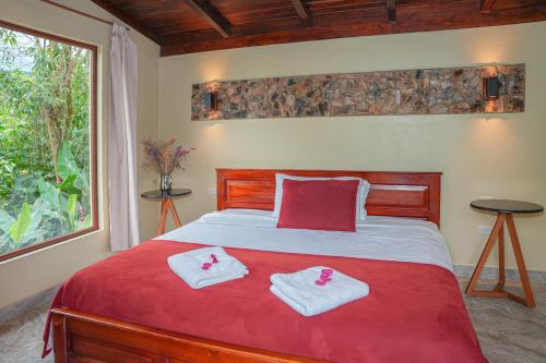 Coffee Lodge Cristal Glamping & Spaにあるベッド