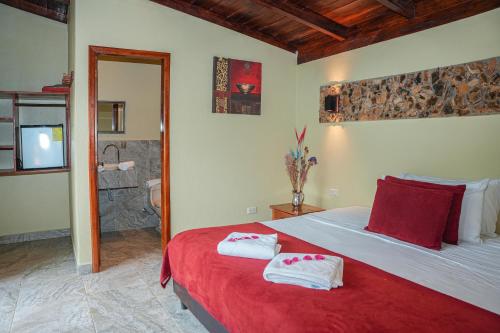 Coffee Lodge Cristal Glamping & Spaにあるベッド