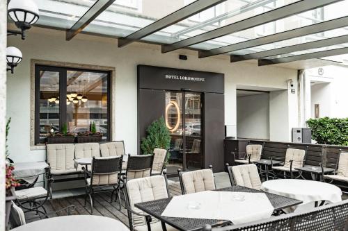 Posezení v ubytování Hotel Lokomotive