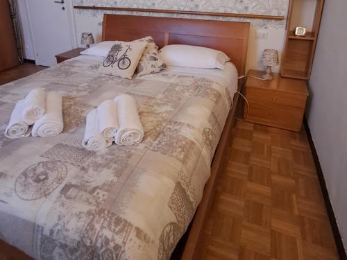 Postel nebo postele na pokoji v ubytování Delizioso appartamento in corte