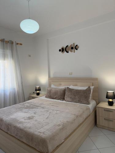 Krevet ili kreveti u jedinici u okviru objekta Seaside apartment