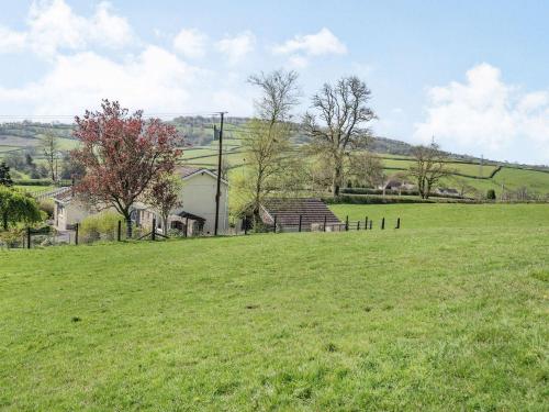a field of green grass with a house in the background at Pant Y Cwtsh in Kidwelly