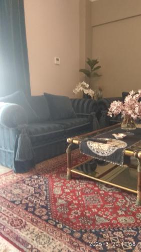 Area soggiorno di Casa Vasileiadis, LUX 90 τμ πλησίον κέντρου Πάτρας