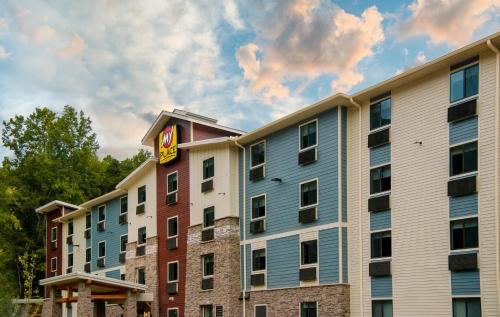 a hotel building with a sign on top of it at My Place Hotel-Huntersville, NC in Huntersville