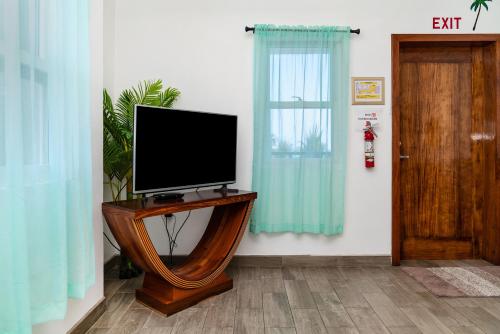 TV a/nebo společenská místnost v ubytování Casa del Rai