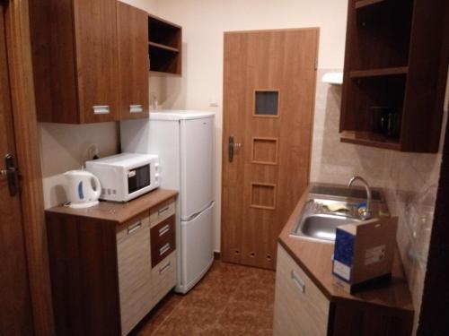 Η κουζίνα ή μικρή κουζίνα στο Szkolna 9A, nr2