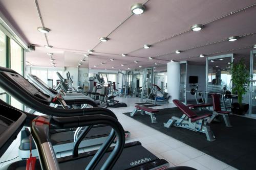Fitness centrum a/nebo fitness zařízení v ubytování Adma Blue Screen