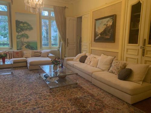 Χώρος καθιστικού στο Château Mesdames