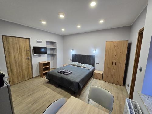 Posteľ alebo postele v izbe v ubytovaní Apartamenty Pokoje DreamZone
