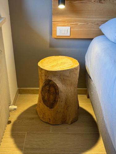 Postel nebo postele na pokoji v ubytování Ciasa Saslonch Apartment