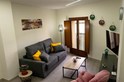 Χώρος καθιστικού στο El Refugio de Doña Jimena