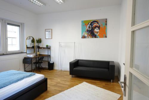 Ένα ή περισσότερα κρεβάτια σε δωμάτιο στο 3BR - City Apartments - 10 min to ICE