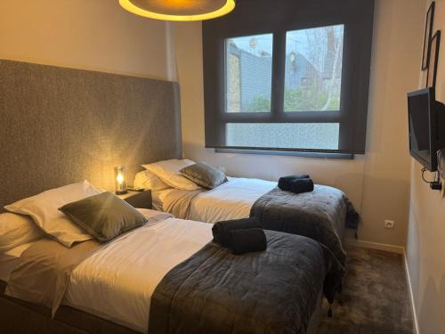 Posteľ alebo postele v izbe v ubytovaní Appartement PLACE MORNY, HYPER CENTRE !