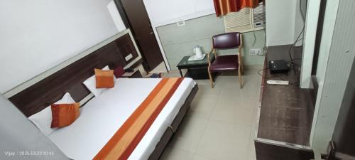 Cama o camas de una habitación en Hotel Su Shree Continental Dx Near New Delhi Railway Station
