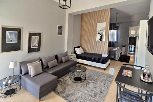 Ruang duduk di Villa Constangie