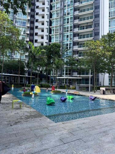 a water park with toy boats in a city at The Children's Playhouse, Medini, Iskandar Puteri, Johor in Iskandar Puteri