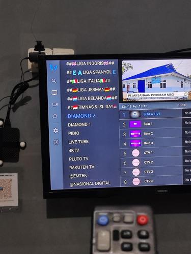 TV a/nebo společenská místnost v ubytování Hotel Cibening
