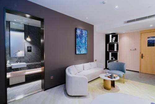 Μια τηλεόραση ή/και κέντρο ψυχαγωγίας στο Wuhan Hazens Hotel