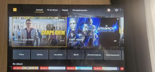 - une télévision avec un bouquet de films dans l'établissement Studio indépendant L'an nexe, à Saint-Méloir-des-Ondes