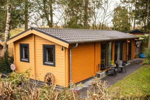 Charmant, gezellig en knus 5p chalet op Veluwe naast Sauna Drome