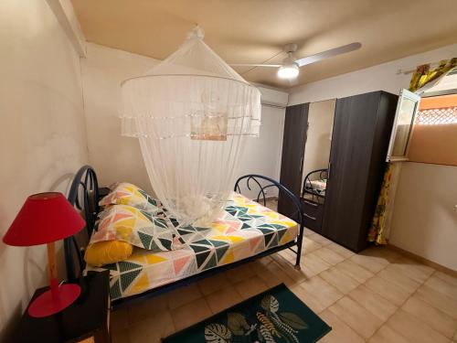 Una cama o camas en una habitación de super grand T2 au robert