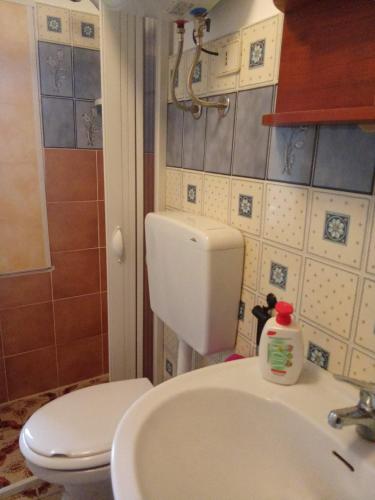 Koupelna v ubytování Casa Dei Greci
