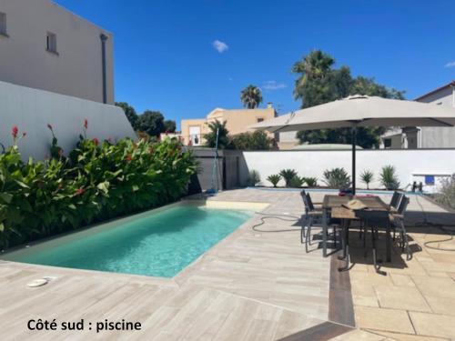 Jolie villa avec piscine et vue panoramique sur le golf