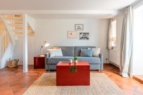 Posezení v ubytování Inselliebe unter Reet