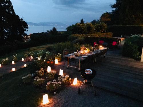 Κήπος έξω από το Villa heart of Evian swimming pool
