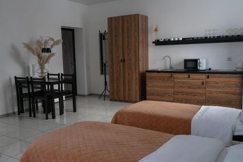 Kuchyň nebo kuchyňský kout v ubytování TREND HOUSE Apartments